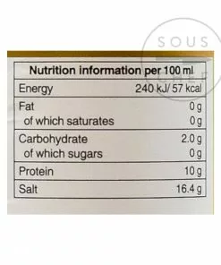 Ingredients Kikkoman Tamari Gluten Free 1l