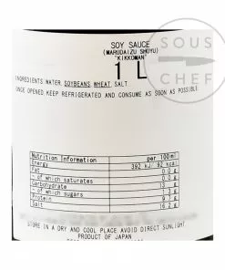 Kikkoman Traditionally Brewed Marudaizu Shoyu Soy Sauce 1l