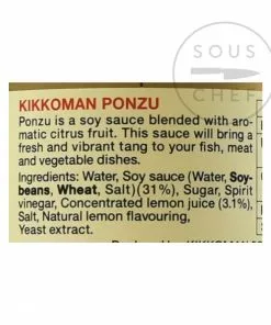 Ingredients Kikkoman Ponzu Sauce 1l