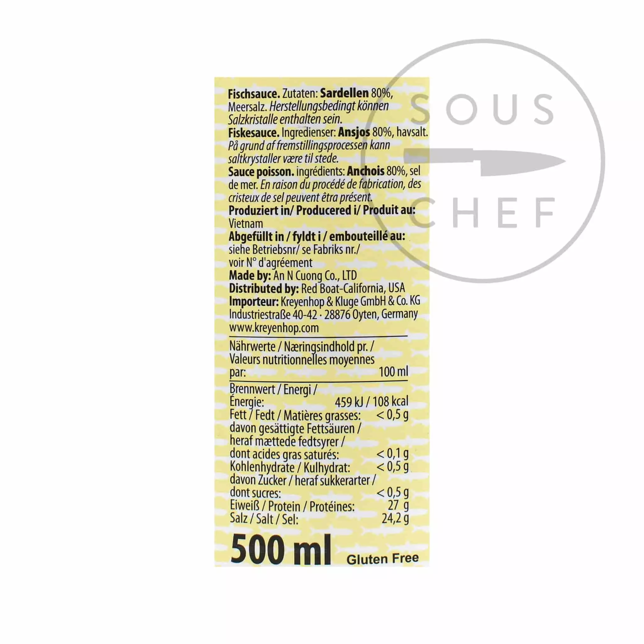 Red Boat Red Boat Fish Sauce 500ml Ingredients 4 Red Boat Red Boat Fish Sauce 500ml Ingredients