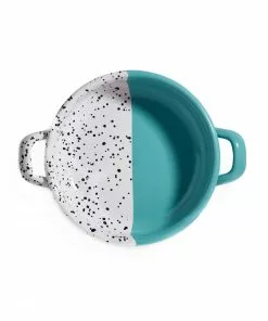 Kapka Cookware Colour Pop Enamel Frying Pan And Serving Dish Turquoise 16cm