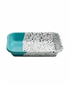 Kapka Colour Pop Enamel Roasting And Serving Dish Turquoise Cookware