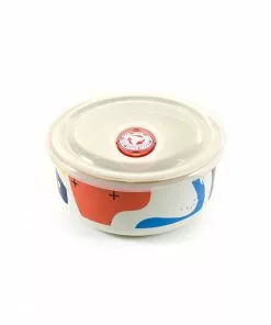 Kapka Abstract Large Enamel Storage Container 18cm Cookware