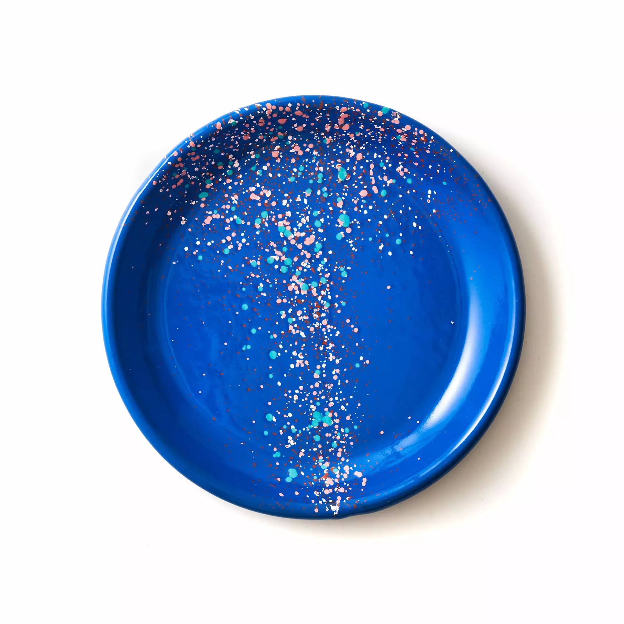Kapka Enamel - Kapka Splatter Fest Enamel Side Plate Cobalt Blue 16cm 3 Kapka Enamel - Kapka Splatter Fest Enamel Side Plate Cobalt Blue 16cm