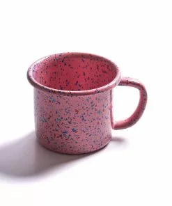 Kapka Splatter Fest Enamel Mug Pink