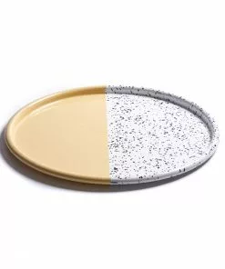 Kapka Colour Pop Enamel Tray Yellow 32cm