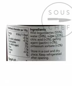 ScandiKitchen Wild Lingonberry Jam 200g Ingredients