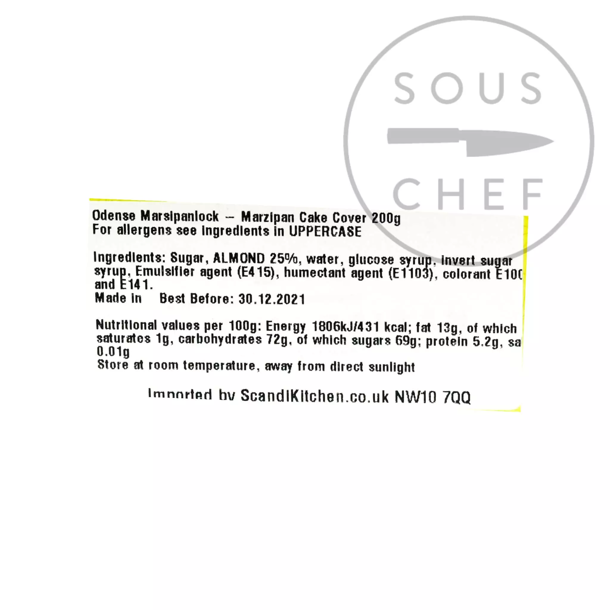 Odense Marzipan Cake Cover 200g 4 Odense Marzipan Cake Cover 200g