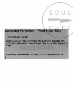 Dansukker Pearl Sugar 500g Ingredients