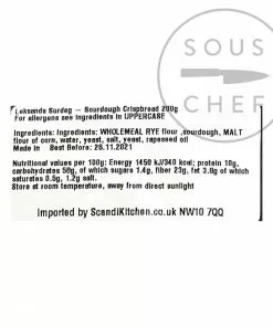 Leksands Sourdough Crispbread 200g Ingredients 7 Leksands Sourdough Crispbread 200g Ingredients