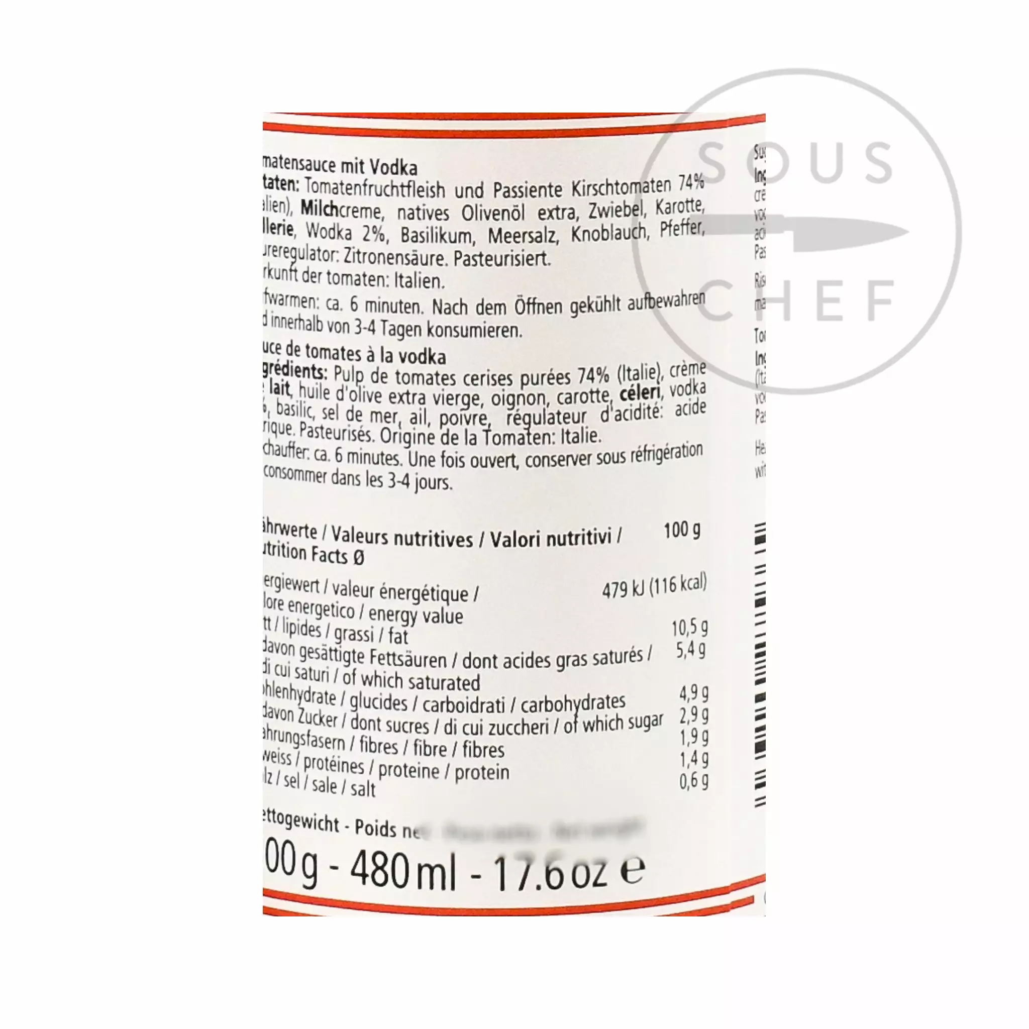 Don Antonio Vodka Sauce 500g 4 Don Antonio Vodka Sauce 500g
