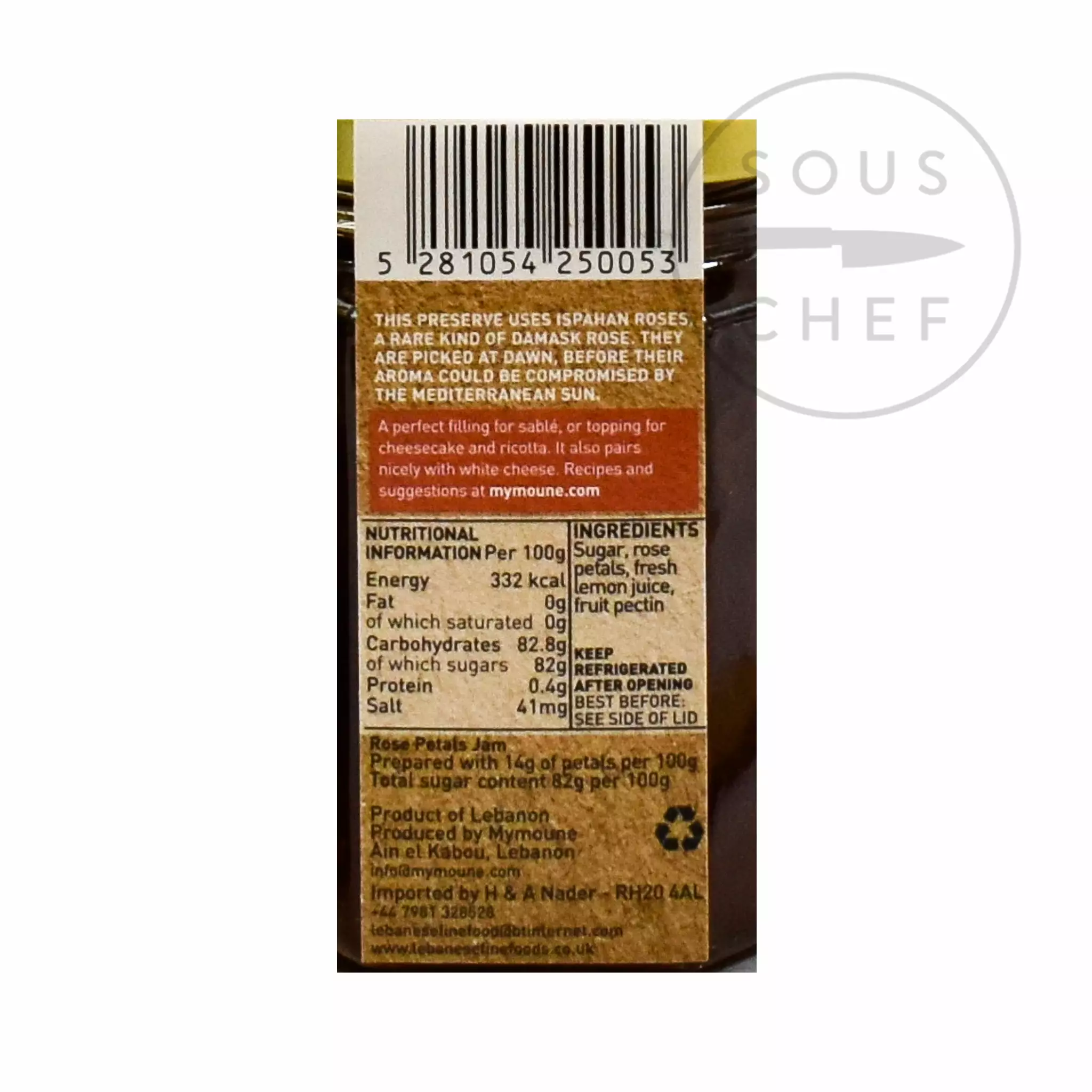 Mymoune Rose Preserve 250g Ingredients 4 Mymoune Rose Preserve 250g Ingredients