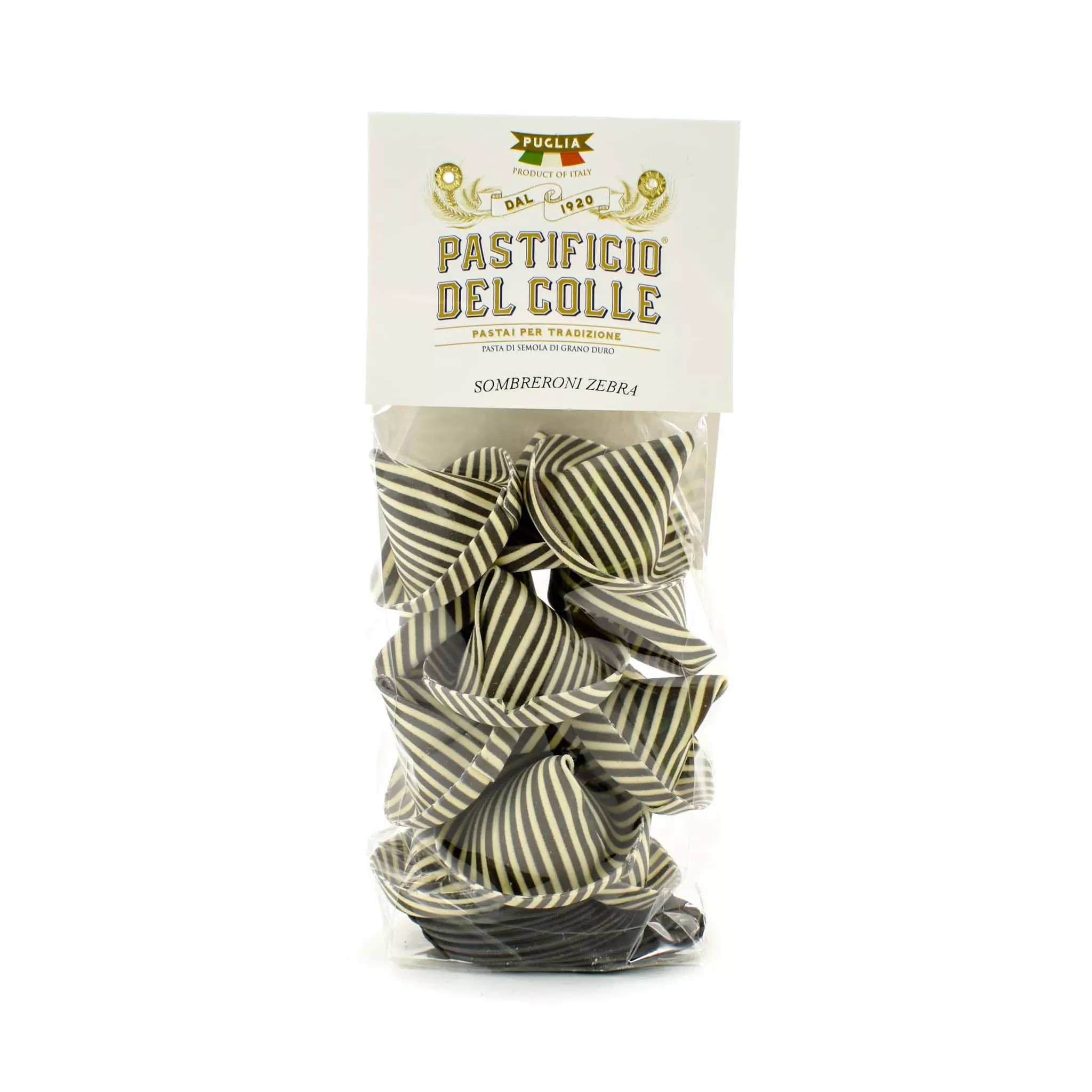 Pastificio Del Colle Squid Ink Striped Sombreroni 250g 3 Pastificio Del Colle Squid Ink Striped Sombreroni 250g