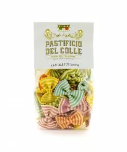 Pastificio Del Colle Rainbow Striped Farfalle 250g