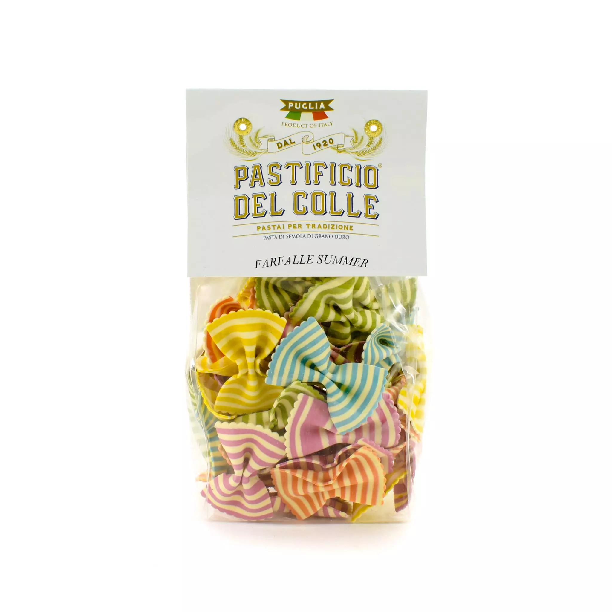 Pastificio Del Colle Rainbow Striped Farfalle 250g 3 Pastificio Del Colle Rainbow Striped Farfalle 250g