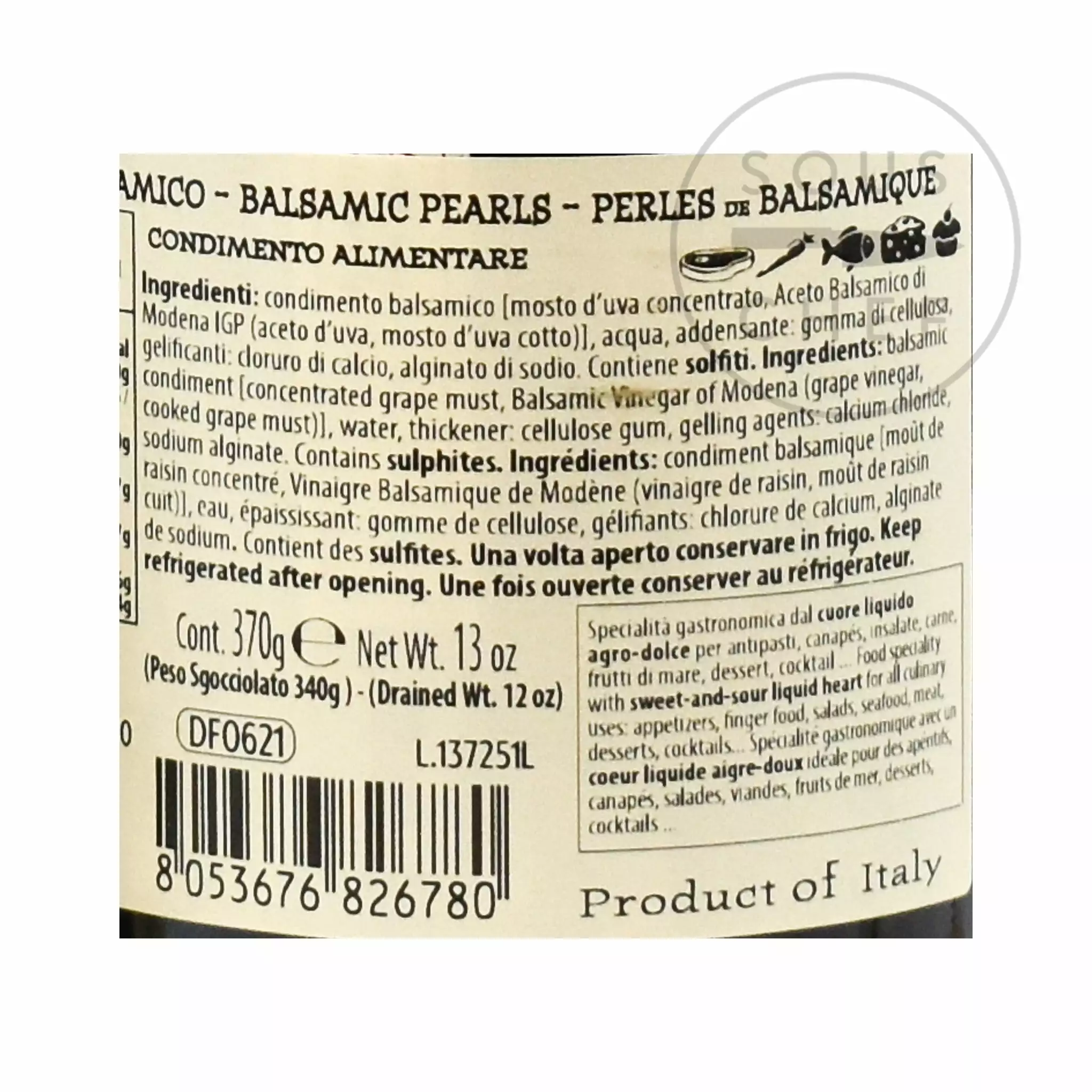 Ingredients Defrutum Balsamic Pearls 370g 4 Ingredients Defrutum Balsamic Pearls 370g