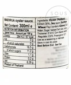 Mae Krua Ingredients Thai Oyster Sauce 300ml