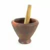 Chinese Cookware Clay Mortar & Pestle - For Som Tum 9"