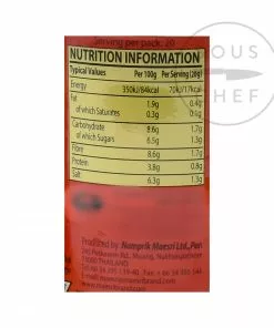 Mae Sri Thai Red Curry Paste 400g Ingredients