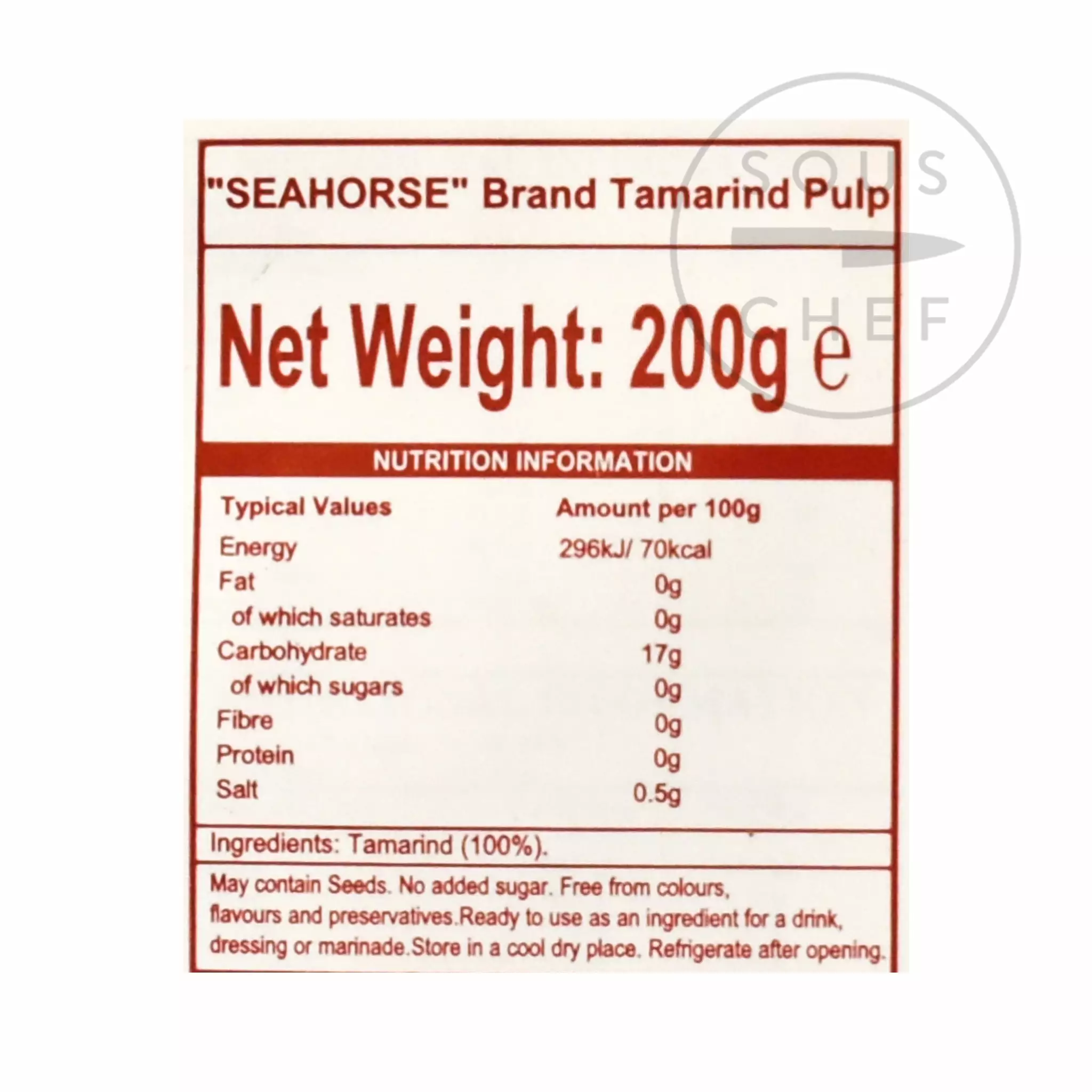 Panda Brand Tamarind Pulp 200g Ingredients 6 Panda Brand Tamarind Pulp 200g Ingredients