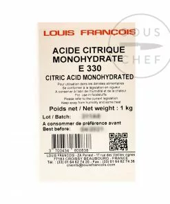 Louis Francois Citric Acid Powder 1kg Ingredients