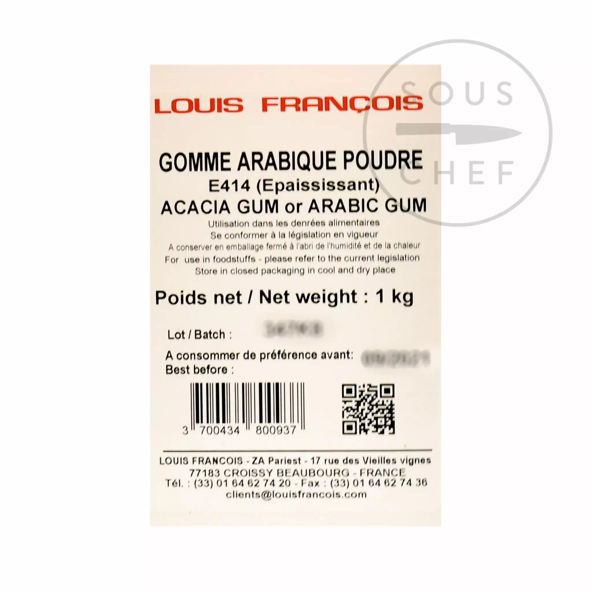 Louis Francois Gum Arabic 1 Kg 4 Louis Francois Gum Arabic 1 Kg