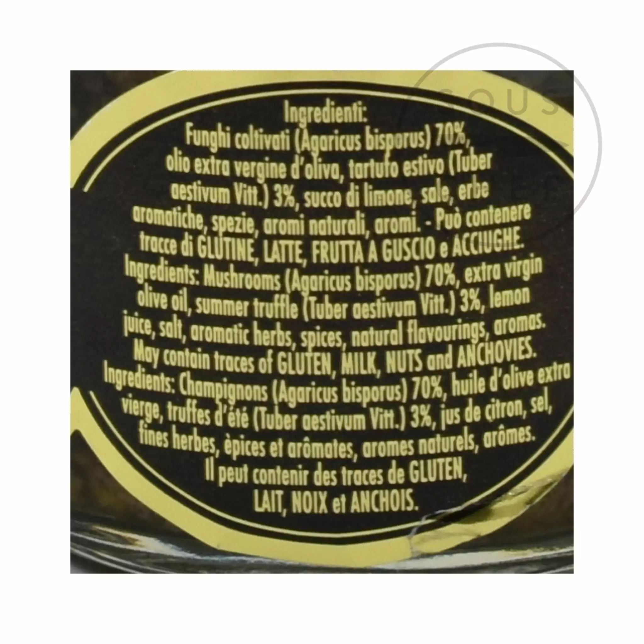 Marini Azzolini Ingredients Truffle & Mushroom Salsa 80g 6 Marini Azzolini Ingredients Truffle & Mushroom Salsa 80g