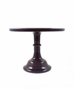 Professional Patisserie Supplies Mosser Glass Aubergine Milk Glass Cake Stand 10"