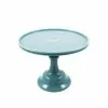 Mosser Glass Georgia Blue Milk Glass Cake Stand 10" Tableware