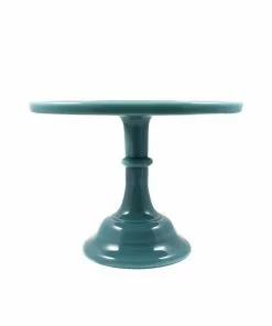 Mosser Glass Georgia Blue Milk Glass Cake Stand 10" Tableware