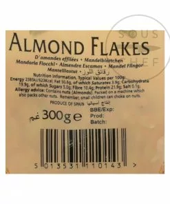 Natco Flaked Almonds 300g Ingredients