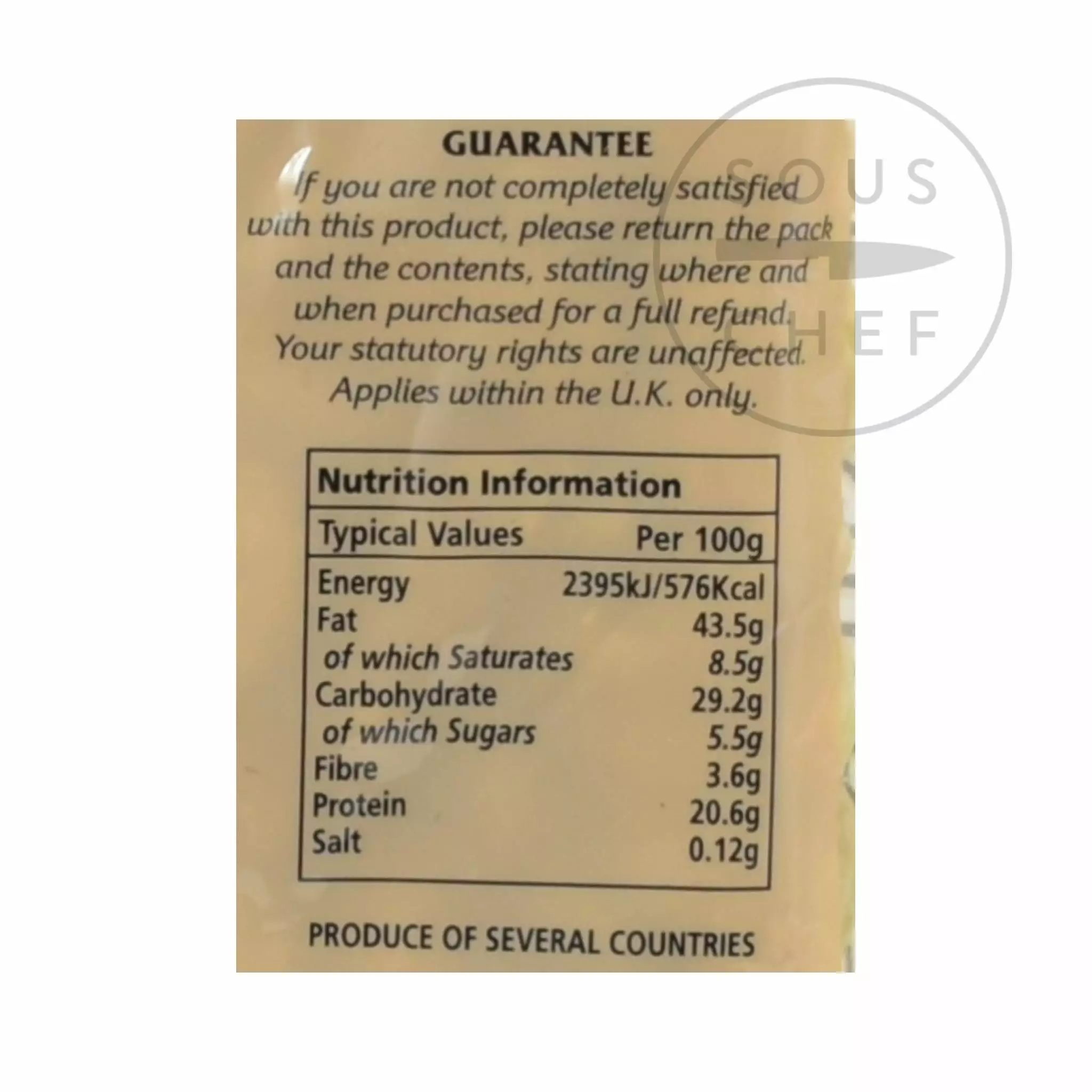 Ingredients Natco Cashews 300g 5 Ingredients Natco Cashews 300g