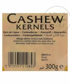 Ingredients Natco Cashews 300g