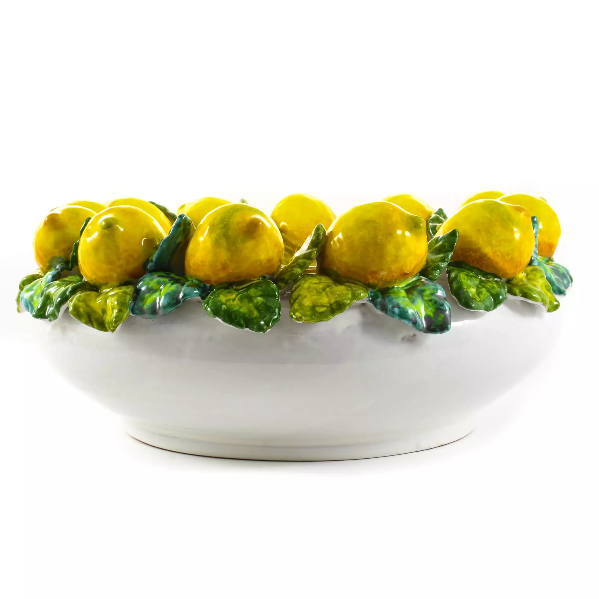Ceramiche Toscane Handmade Tuscan Lemon Bowl 35cm Tableware 4 Ceramiche Toscane Handmade Tuscan Lemon Bowl 35cm Tableware