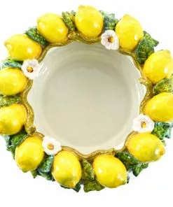 Ceramiche Toscane Handmade Tuscan Lemon Bowl 35cm Tableware 9 Ceramiche Toscane Handmade Tuscan Lemon Bowl 35cm Tableware