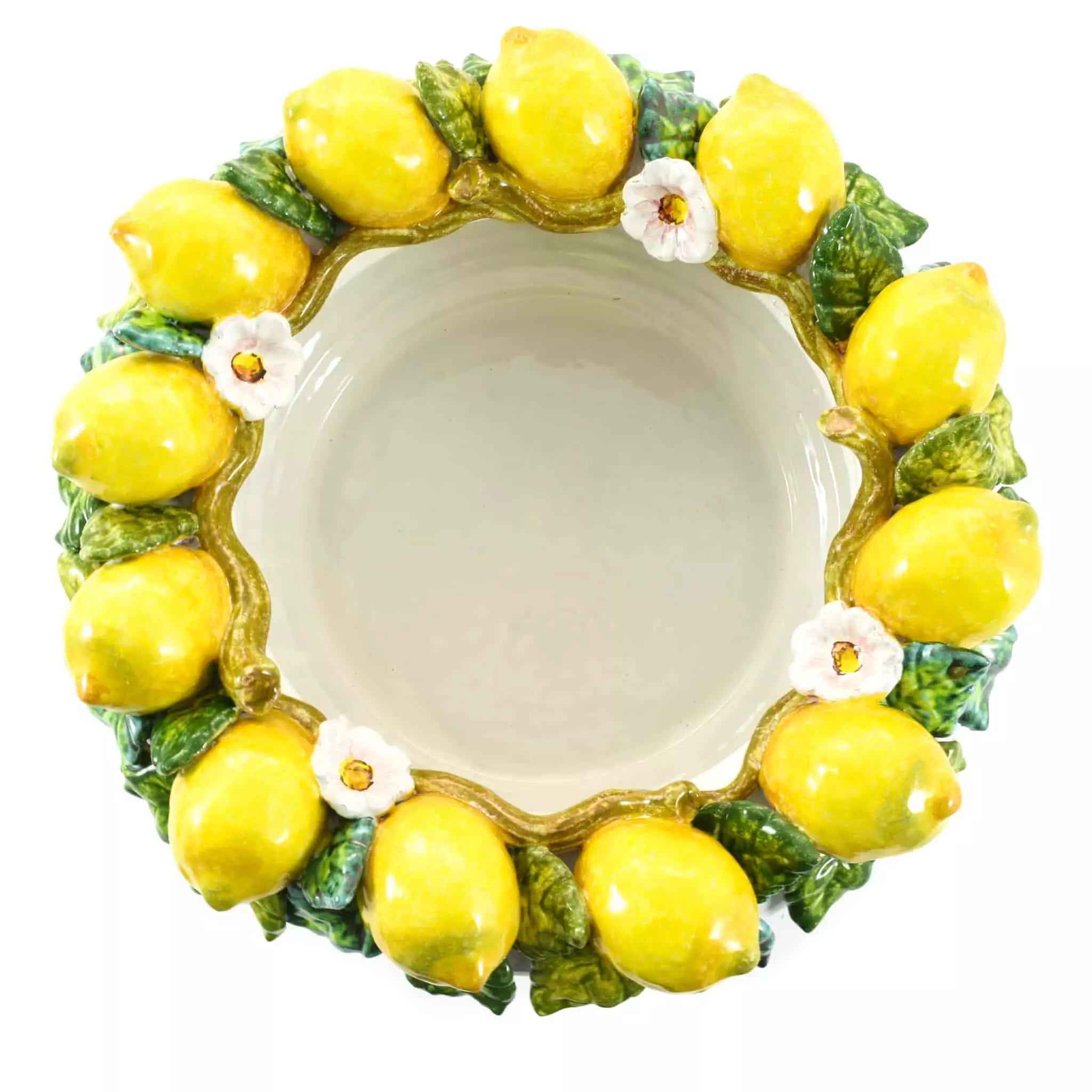 Ceramiche Toscane Handmade Tuscan Lemon Bowl 35cm Tableware 5 Ceramiche Toscane Handmade Tuscan Lemon Bowl 35cm Tableware