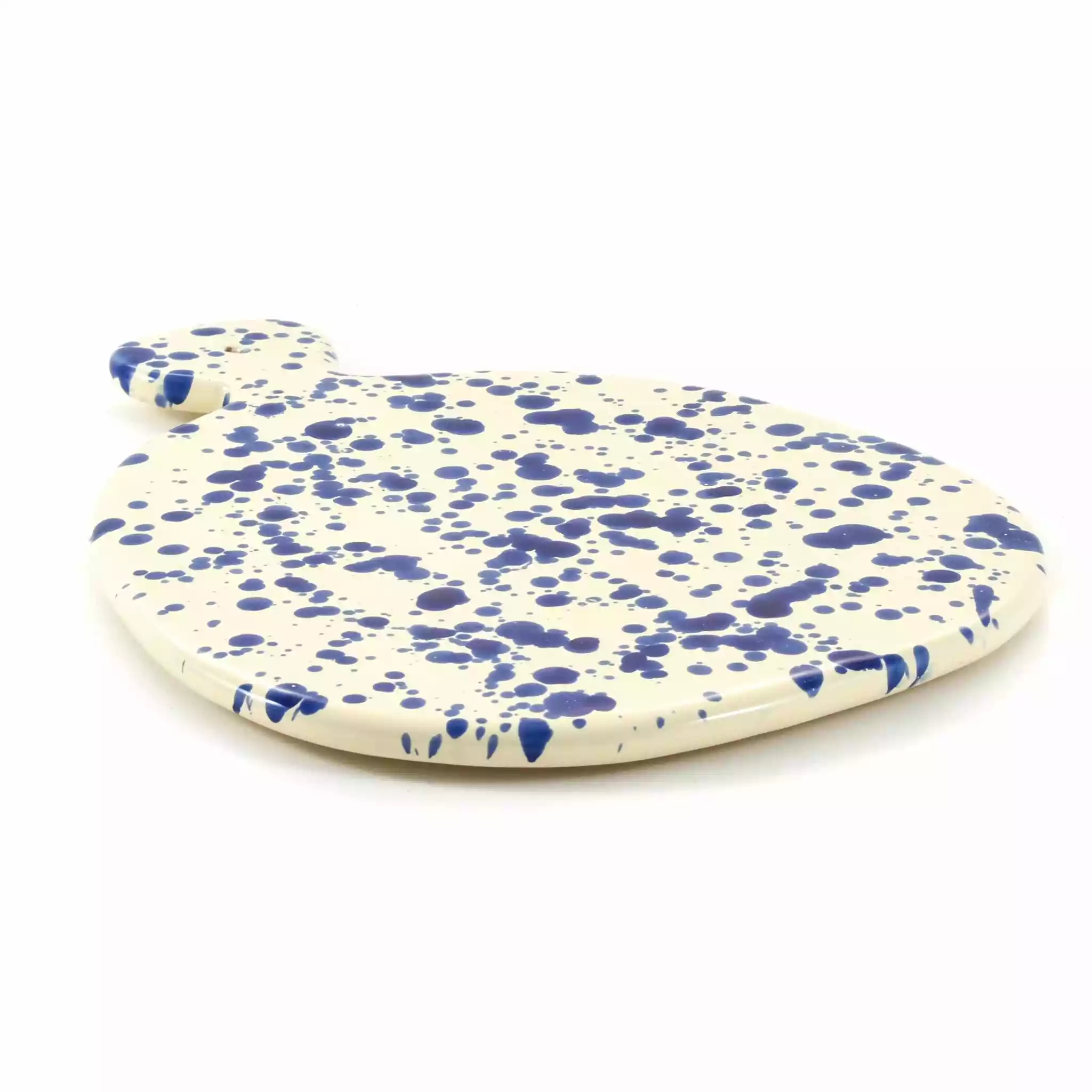 Puglia Handmade Puglia Blue Splatter Serving Board 25cm 4 Puglia Handmade Puglia Blue Splatter Serving Board 25cm