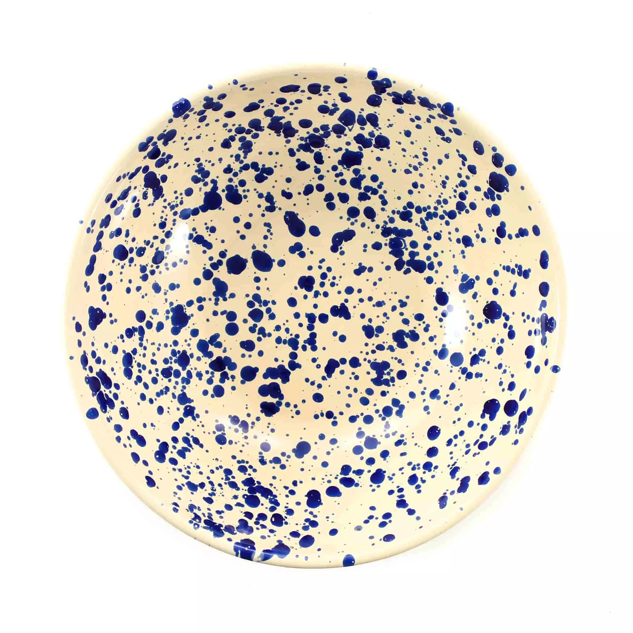 Puglia Handmade Puglia Blue Splatter Large Salad Bowl 28cm Tableware 5 Puglia Handmade Puglia Blue Splatter Large Salad Bowl 28cm Tableware