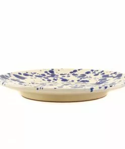 Puglia Handmade Tableware Puglia Blue Splatter Side Plate 19cm