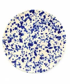Puglia Handmade Tableware Puglia Blue Splatter Dinner Plate 27cm