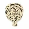 Puglia Handmade Tableware Puglia Black Splatter Ceramic Serving Board 25cm