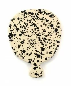 Puglia Handmade Tableware Puglia Black Splatter Ceramic Serving Board 25cm