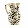 Puglia Handmade Puglia Black Splatter Ceramic Pitcher Tableware 1 Puglia Handmade Puglia Black Splatter Ceramic Pitcher Tableware