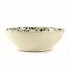 Puglia Handmade Puglia Black Splatter Large Salad Bowl 28cm