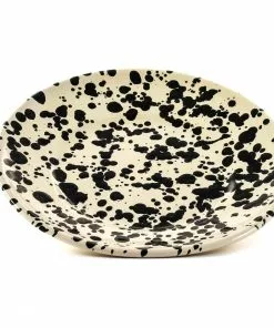 Puglia Handmade Puglia Black Splatter Side Plate 19cm