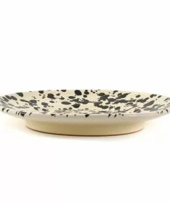 Puglia Handmade Puglia Black Splatter Side Plate 19cm