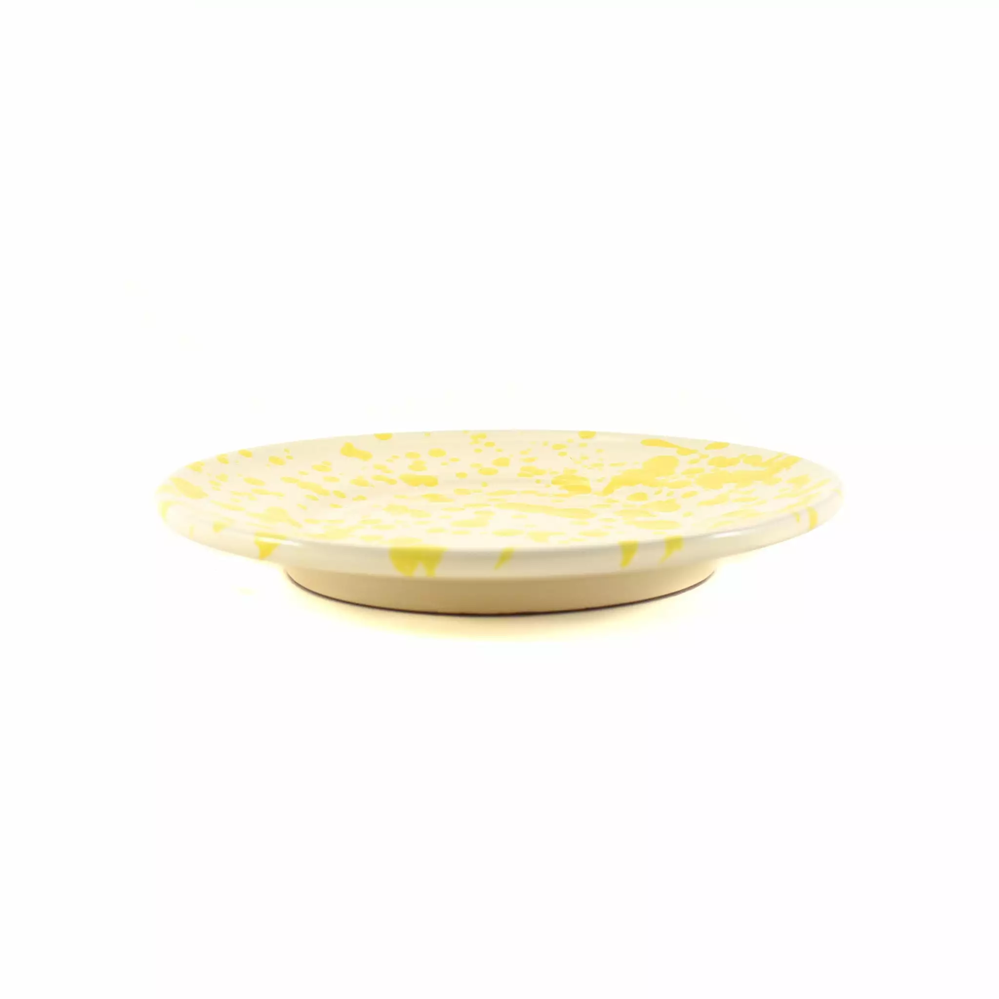 Puglia Handmade Puglia Yellow Splatter Side Plate 19cm 4 Puglia Handmade Puglia Yellow Splatter Side Plate 19cm