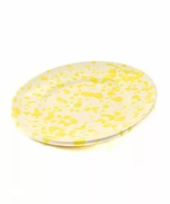 Puglia Handmade Puglia Yellow Splatter Side Plate 19cm 9 Puglia Handmade Puglia Yellow Splatter Side Plate 19cm