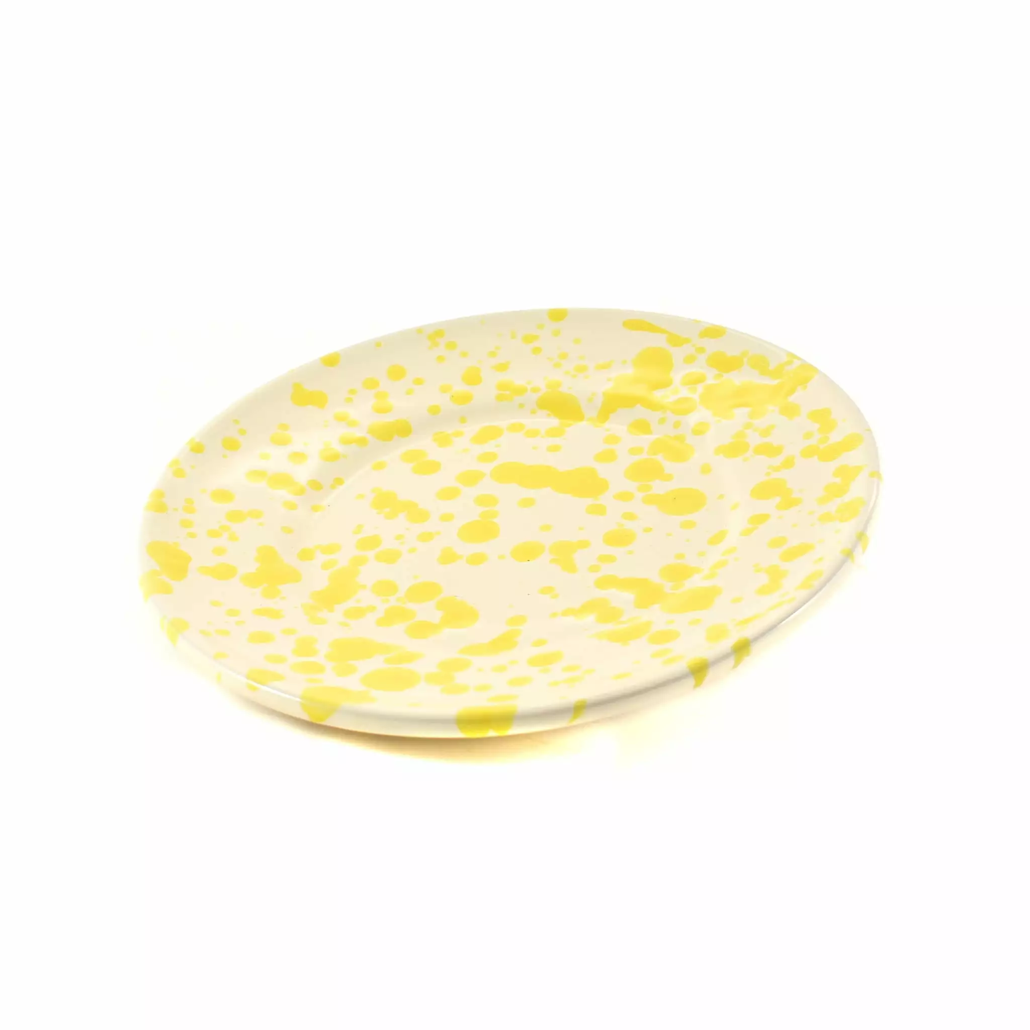 Puglia Handmade Puglia Yellow Splatter Side Plate 19cm 5 Puglia Handmade Puglia Yellow Splatter Side Plate 19cm