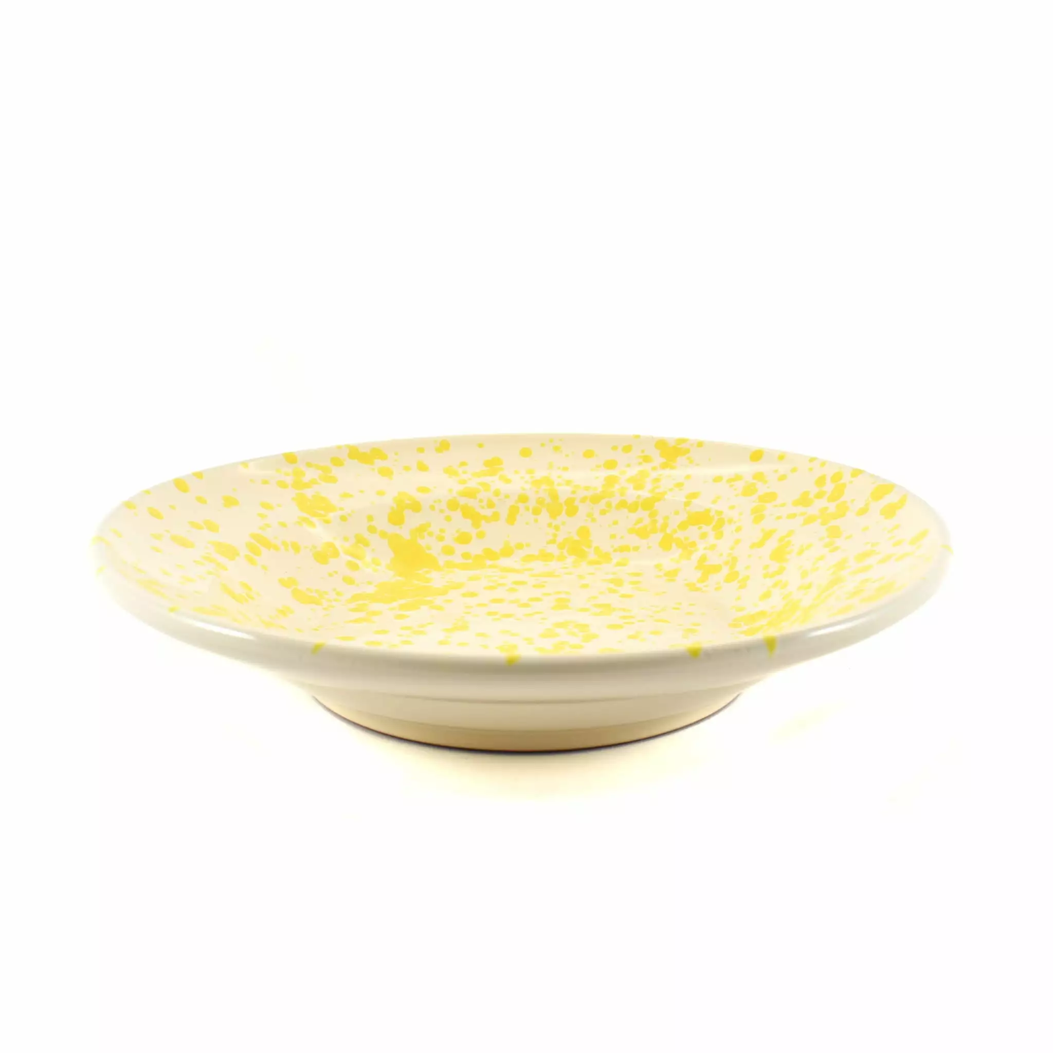 Puglia Handmade Tableware Puglia Yellow Splatter Pasta Bowl 29cm 3 Puglia Handmade Tableware Puglia Yellow Splatter Pasta Bowl 29cm